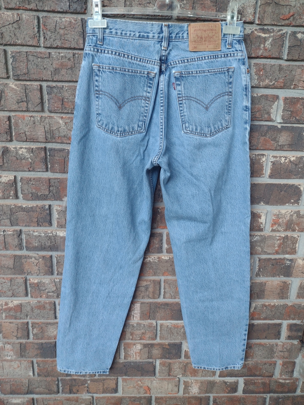 Vintage Levi's 550 Jeans Women's 12M Light Wash Relaxed Fit Tapered Leg Y2K 2000